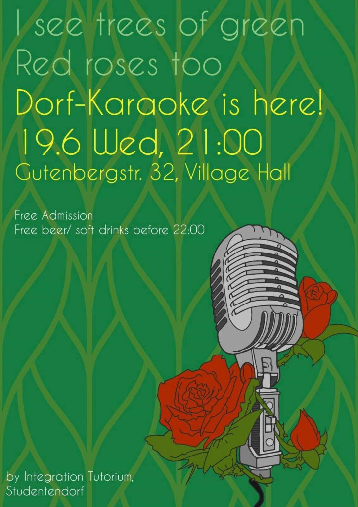 Dorf-Karaoke Poster